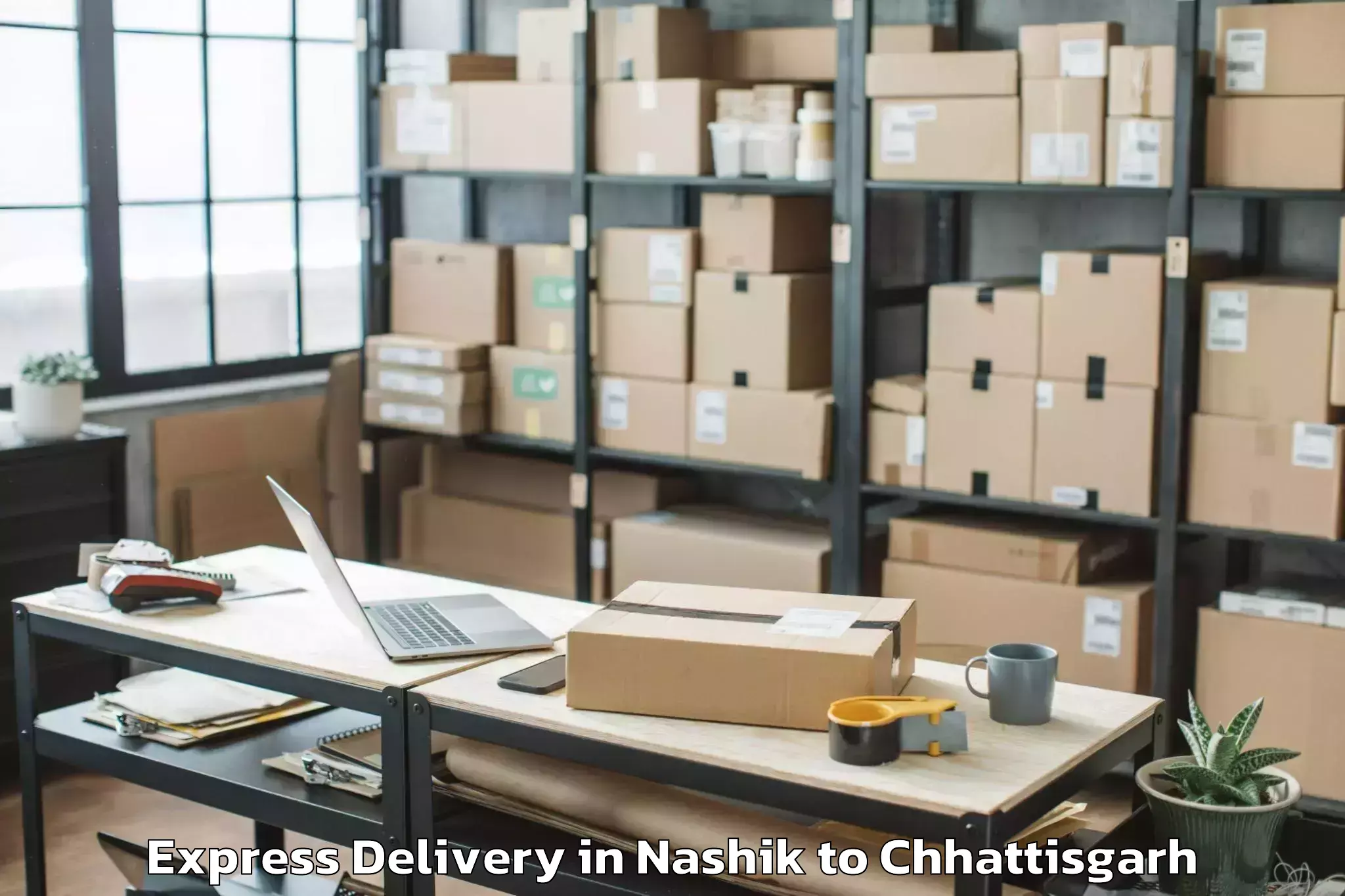 Trusted Nashik to Chhindgarh Express Delivery